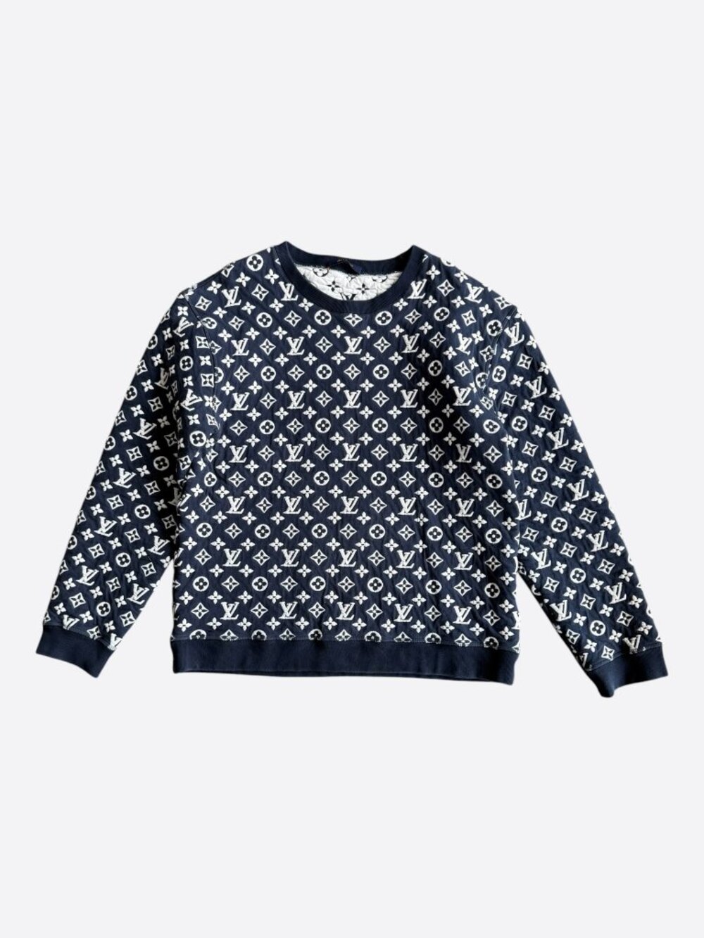Louis Vuitton Navy Monogram Sweater